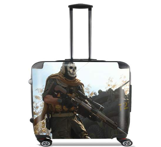  Warzone Ghost Art for Wheeled bag cabin luggage suitcase trolley 17" laptop