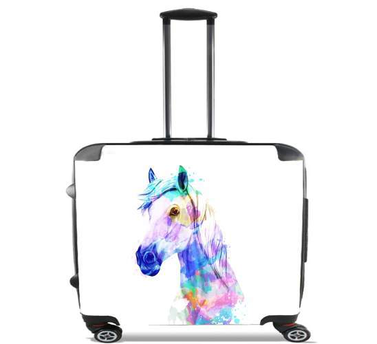  Watercolor Horse for Wheeled bag cabin luggage suitcase trolley 17" laptop