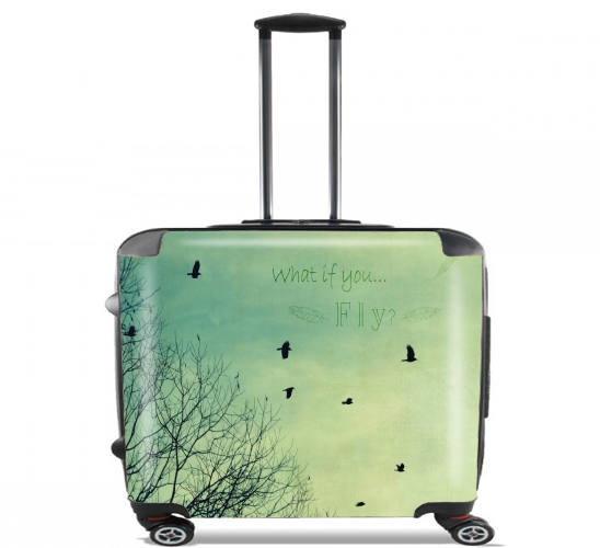 Wheeled bag cabin luggage suitcase trolley 17" laptop for What if You Fly?