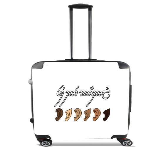  You are All Welcome Here for Wheeled bag cabin luggage suitcase trolley 17" laptop