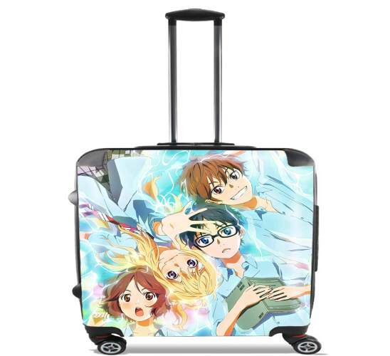  Your lie in april for Wheeled bag cabin luggage suitcase trolley 17" laptop