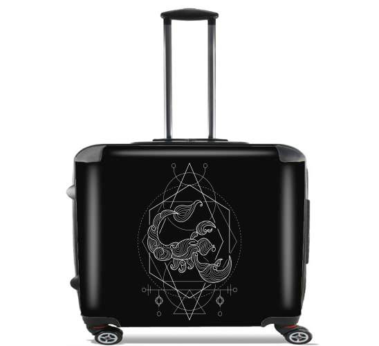 Wheeled bag cabin luggage suitcase trolley 17" laptop for Zodiac scorpion geometri