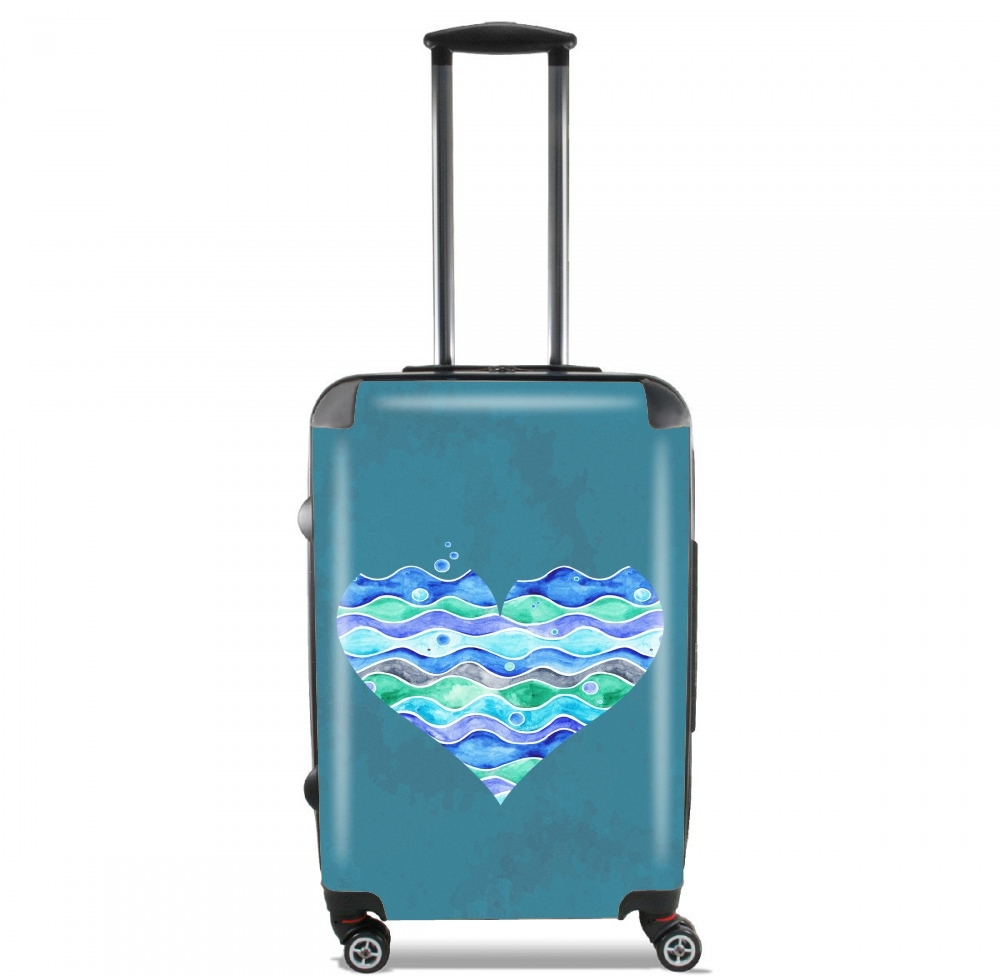  A Sea of Love (blue) for Lightweight Hand Luggage Bag - Cabin Baggage