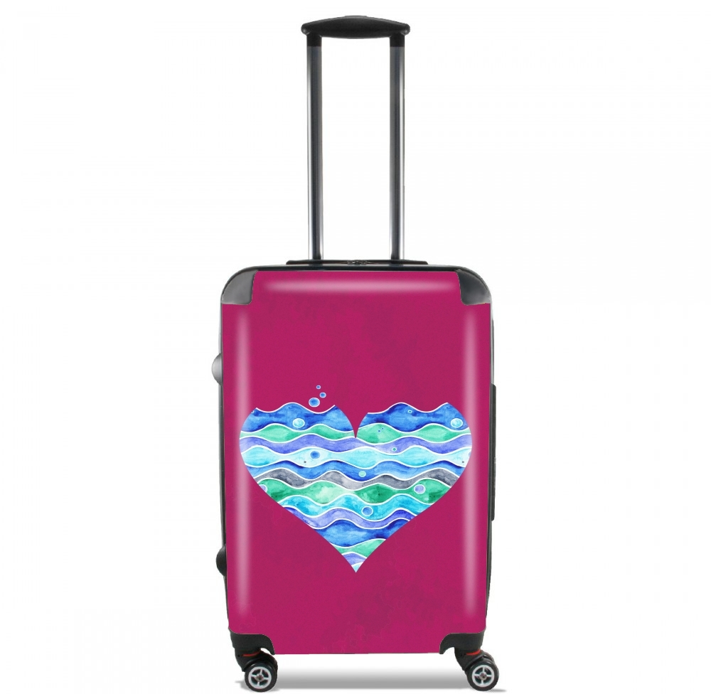  A sea of Love (purple) for Lightweight Hand Luggage Bag - Cabin Baggage