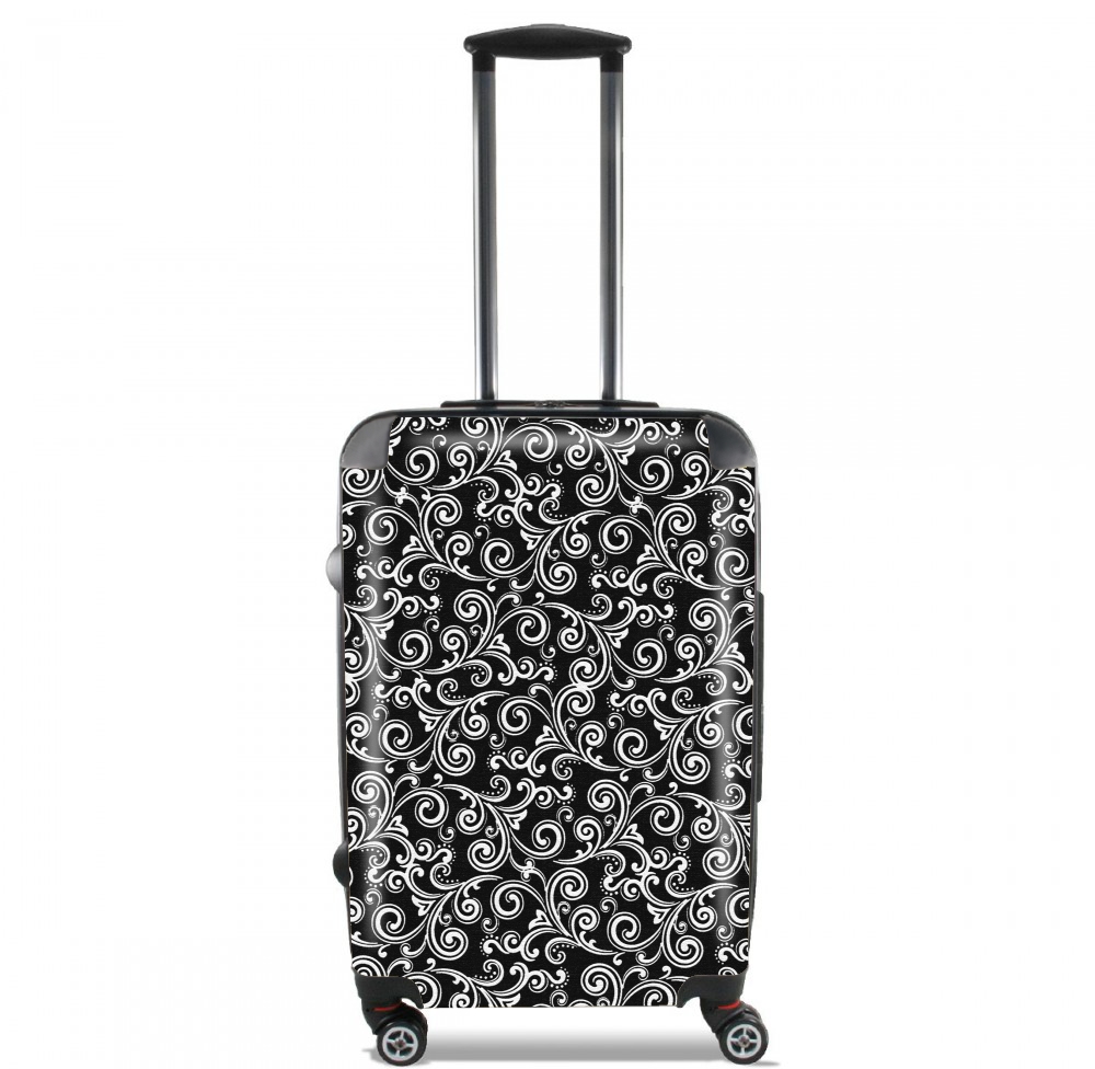 black and white swirls for Lightweight Hand Luggage Bag - Cabin Baggage