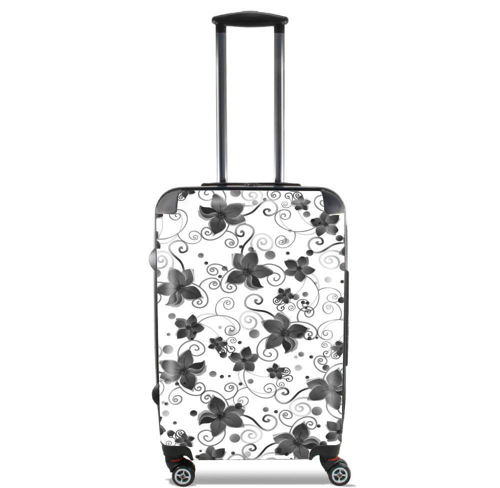  Black Flower for Lightweight Hand Luggage Bag - Cabin Baggage