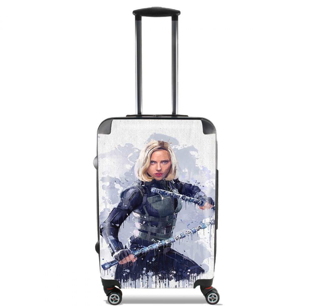  Black Widow Watercolor art for Lightweight Hand Luggage Bag - Cabin Baggage