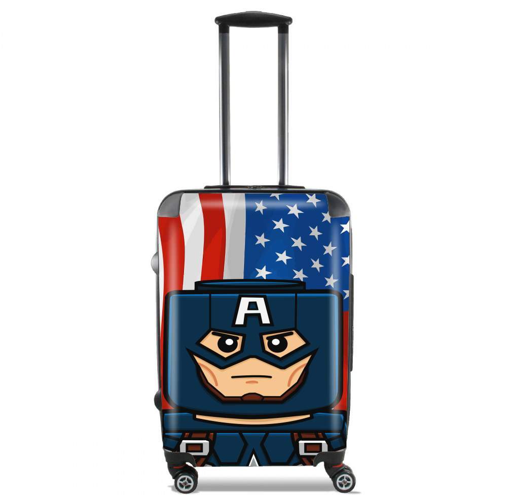  Bricks Captain America for Lightweight Hand Luggage Bag - Cabin Baggage