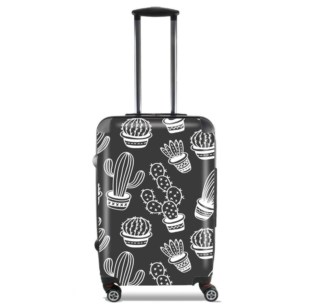  Cactus Pattern Black Vector for Lightweight Hand Luggage Bag - Cabin Baggage