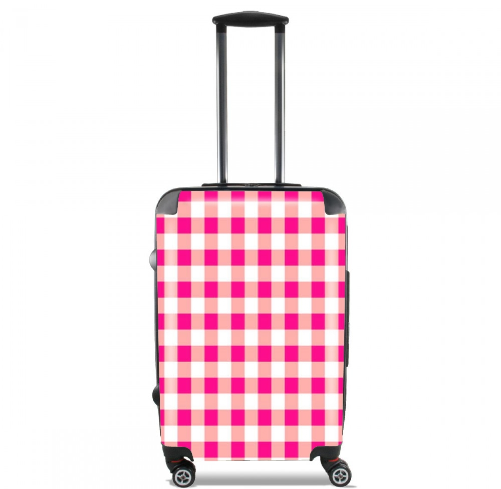  Pink Square Vichy for Lightweight Hand Luggage Bag - Cabin Baggage
