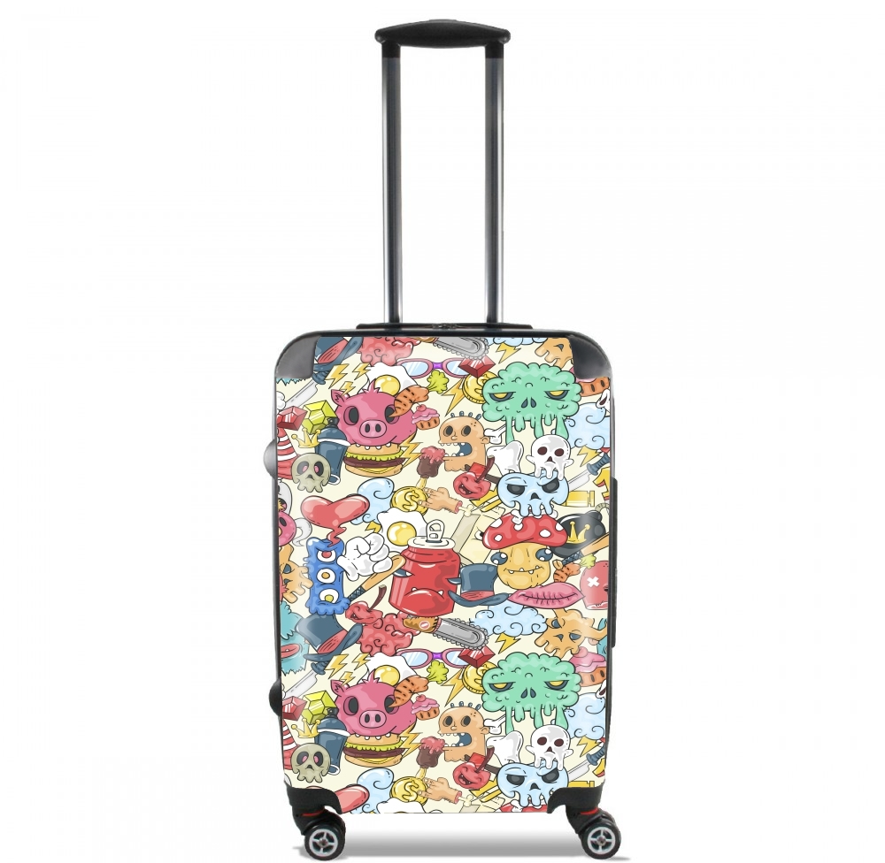  Cartoon Swag Grafiti Personnage for Lightweight Hand Luggage Bag - Cabin Baggage