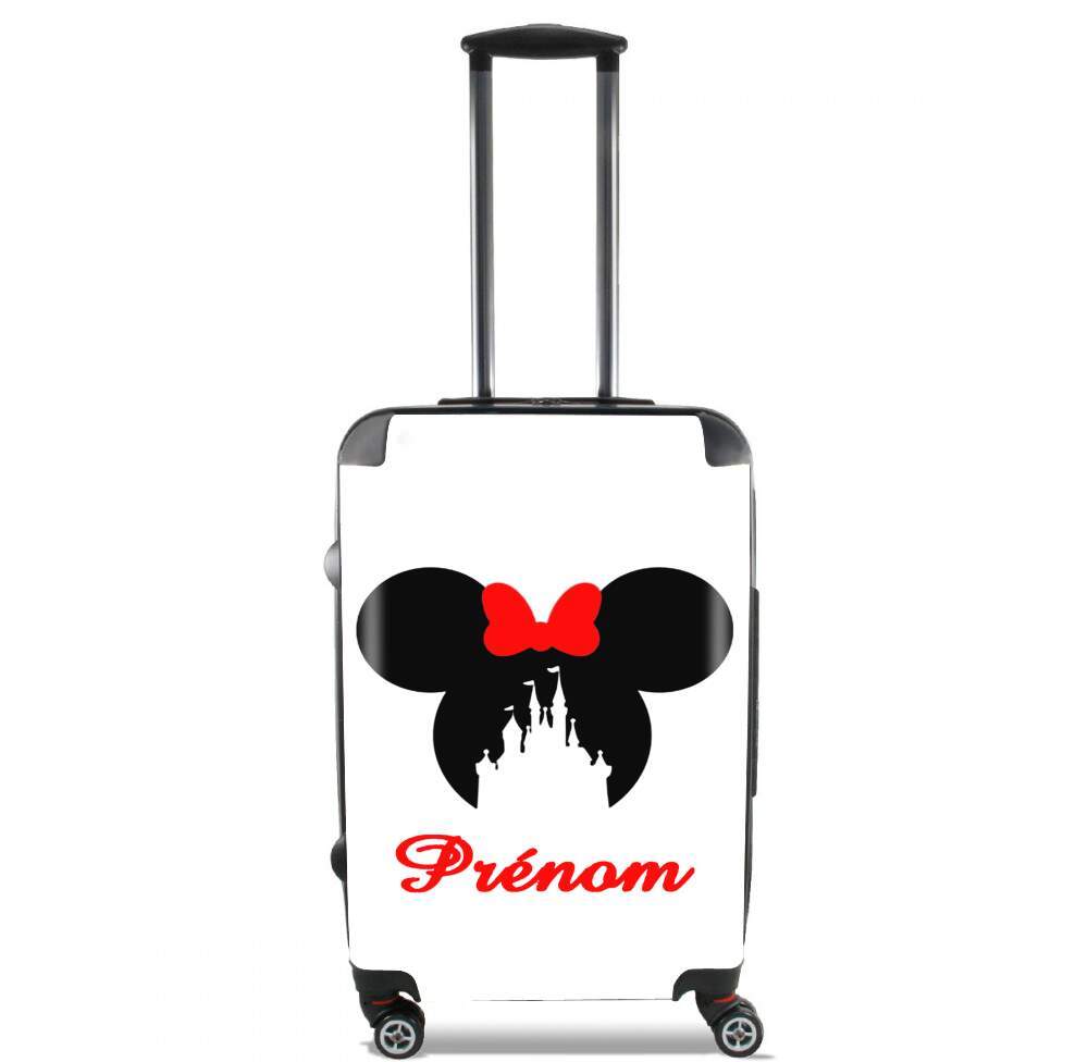  castle Minnie Face with custom name for Lightweight Hand Luggage Bag - Cabin Baggage