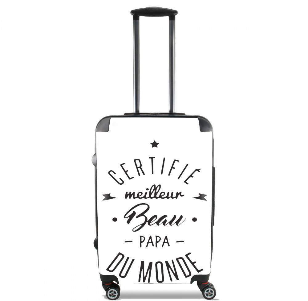  Certifie meilleur beau papa for Lightweight Hand Luggage Bag - Cabin Baggage