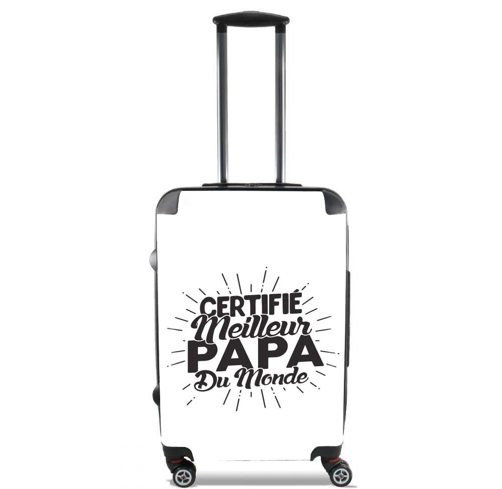  Certifie meilleur papa du monde for Lightweight Hand Luggage Bag - Cabin Baggage