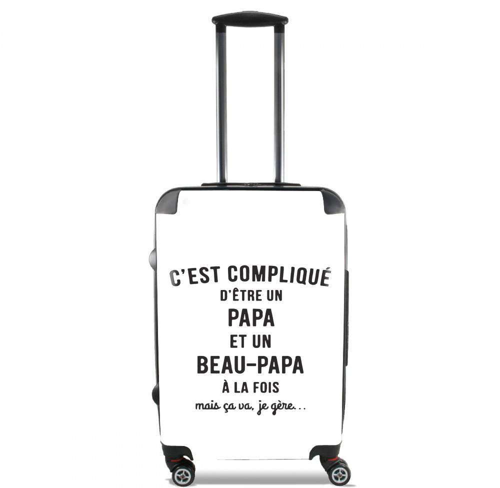 cest complique detre un papa et un beau papa a la fois mais je gere for Lightweight Hand Luggage Bag - Cabin Baggage