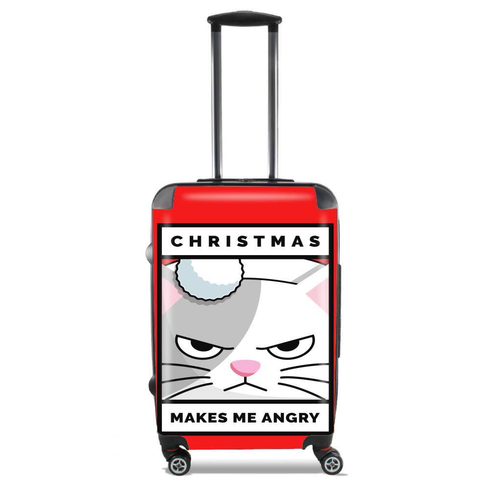  Christmas makes me Angry cat for Lightweight Hand Luggage Bag - Cabin Baggage