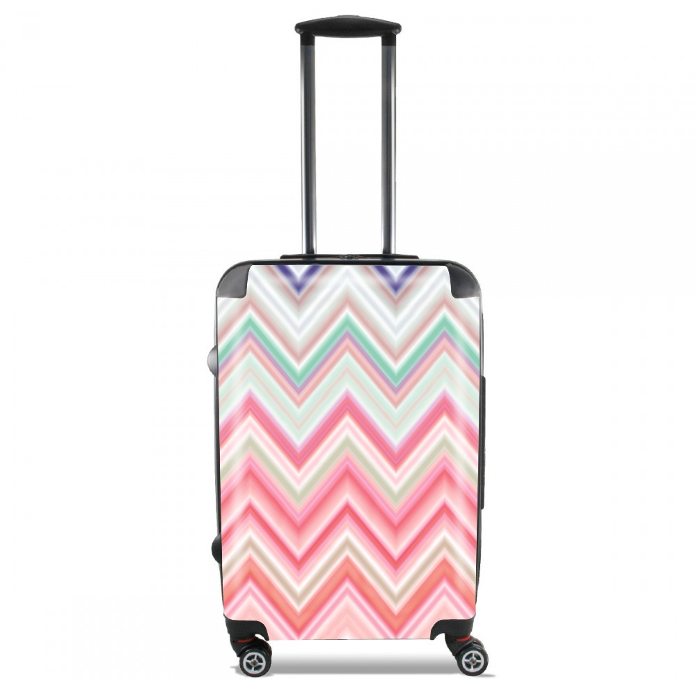  colorful chevron in pink for Lightweight Hand Luggage Bag - Cabin Baggage