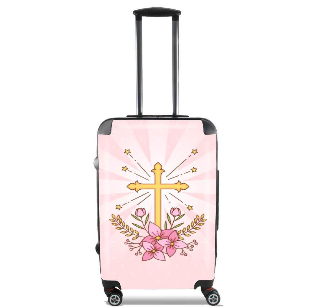  Communion cross with flowers girl for Lightweight Hand Luggage Bag - Cabin Baggage