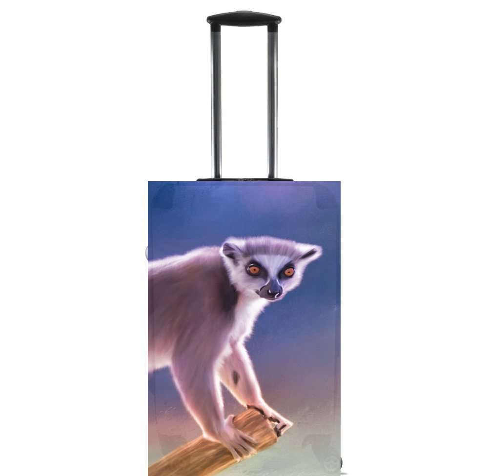  Cute painted Ring-tailed lemur for Lightweight Hand Luggage Bag - Cabin Baggage