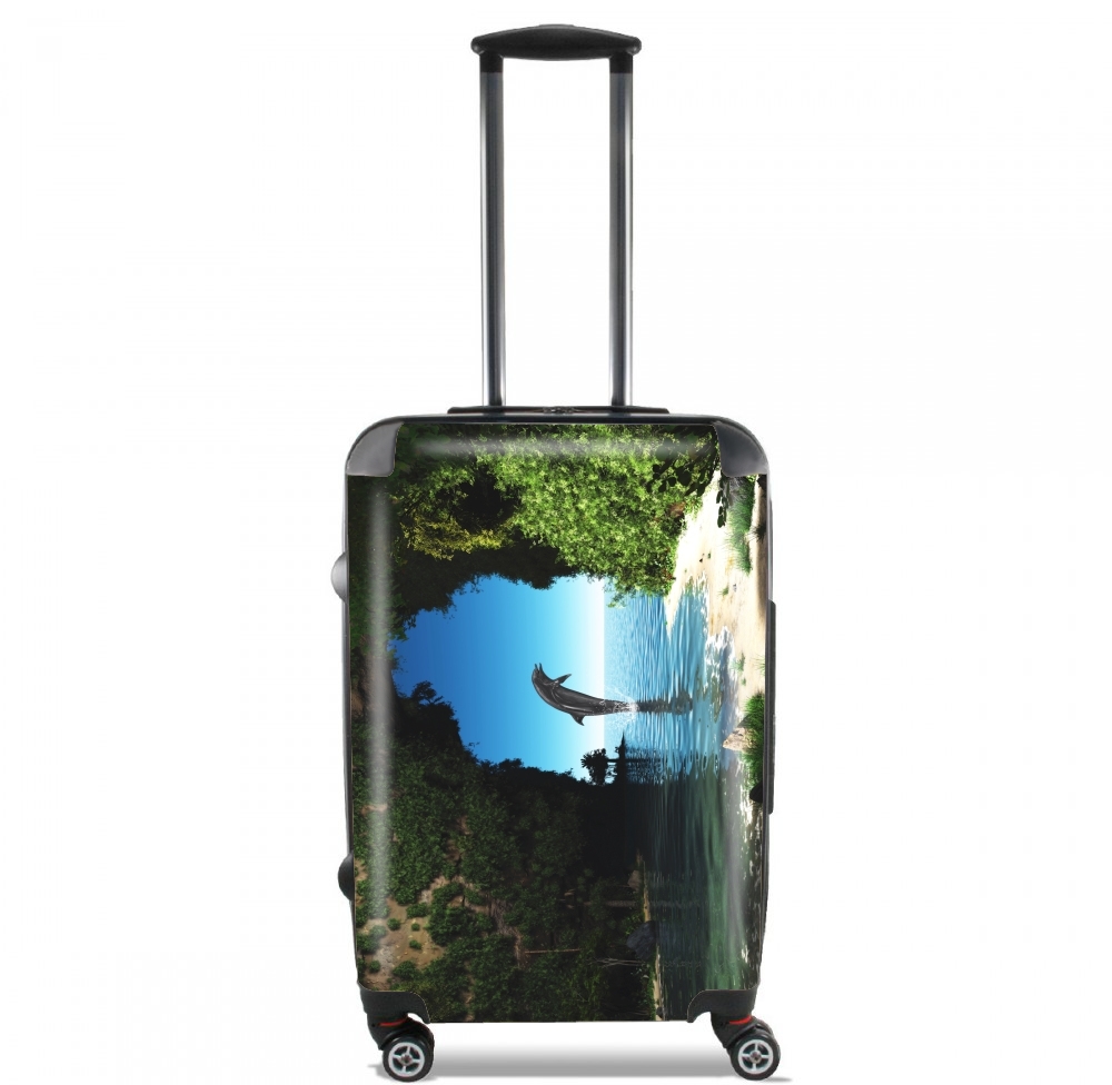  Dolphin in a hidden cave for Lightweight Hand Luggage Bag - Cabin Baggage