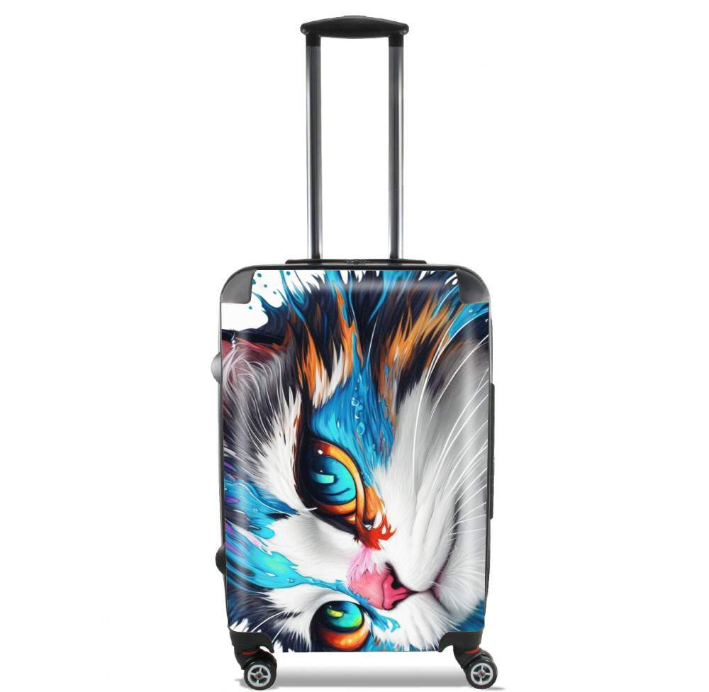  Eyes Cat Watercolor for Lightweight Hand Luggage Bag - Cabin Baggage