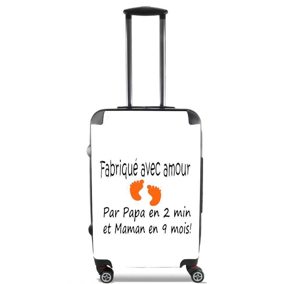  Fabriquer avec amour Papa en 2 min et maman en 9 mois for Lightweight Hand Luggage Bag - Cabin Baggage