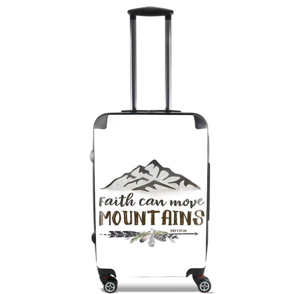 Faith can move montains Matt 17v20 Bible Blessed Art for Lightweight Hand Luggage Bag - Cabin Baggage