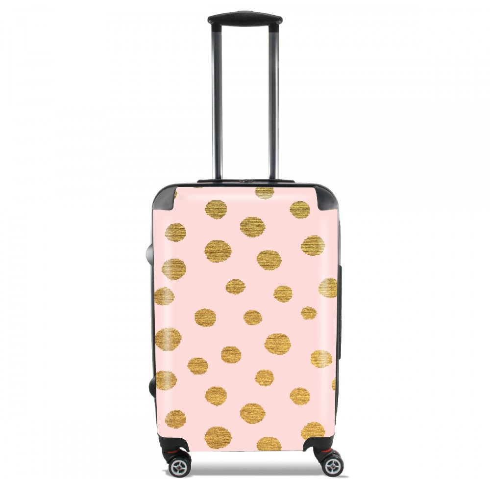 Lightweight Hand Luggage Bag - Cabin Baggage for Golden Dots And Pink