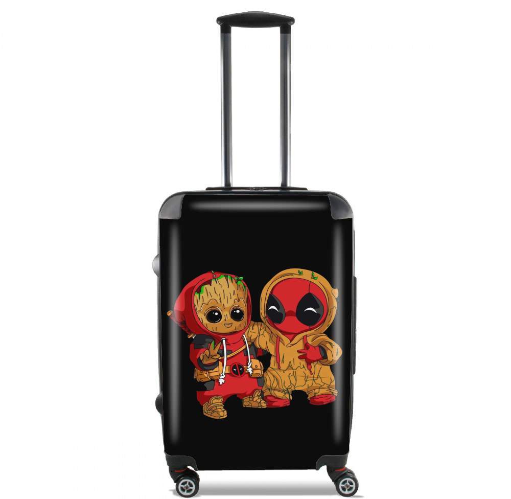  Groot x Deadpool for Lightweight Hand Luggage Bag - Cabin Baggage