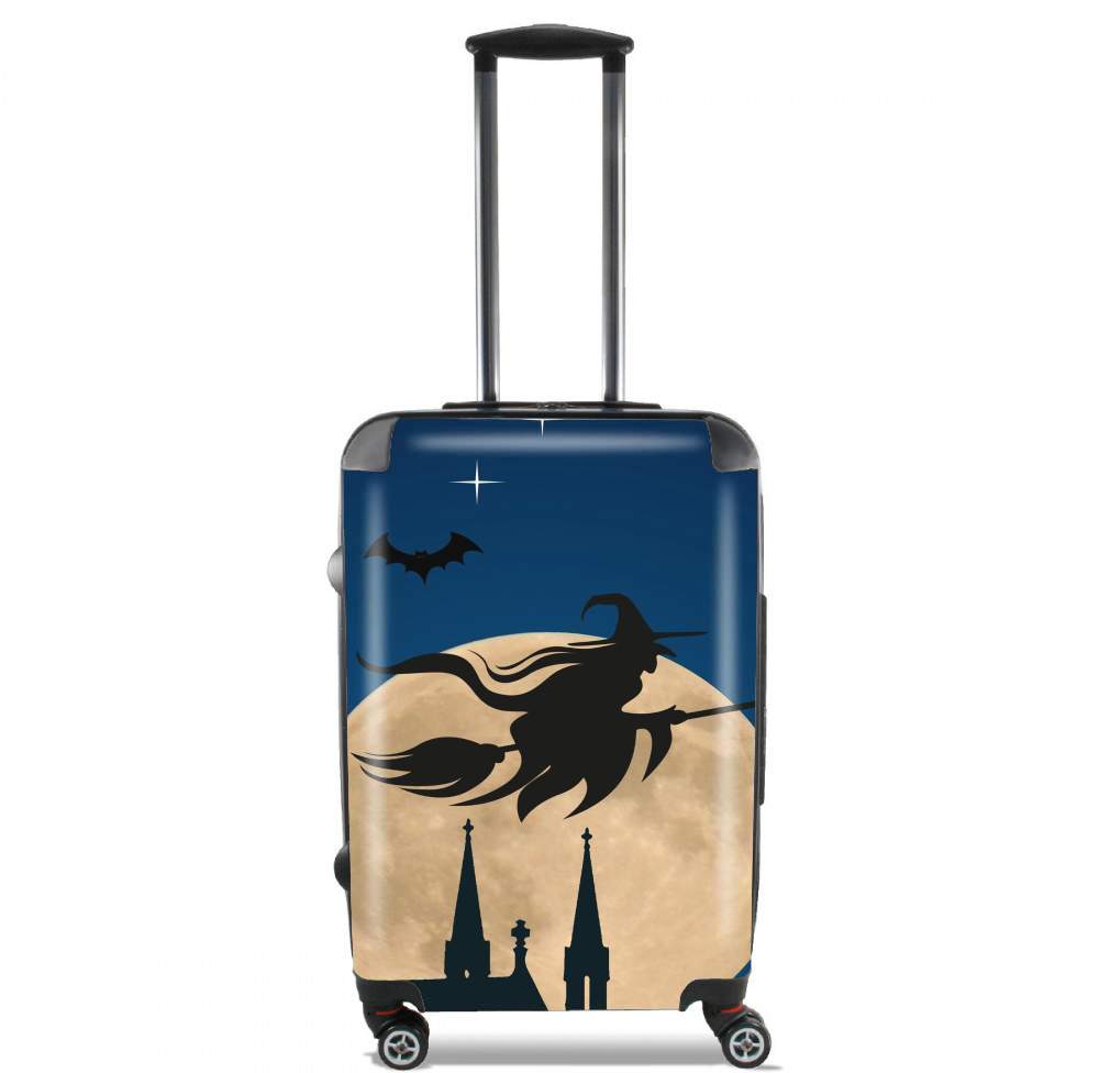  Halloween Moon Background Witch for Lightweight Hand Luggage Bag - Cabin Baggage