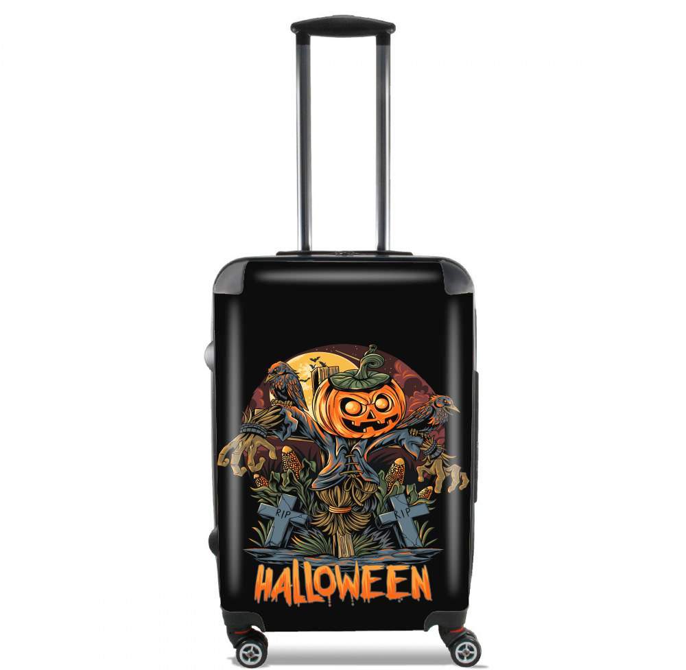  Halloween Pumpkin Crow Graveyard for Lightweight Hand Luggage Bag - Cabin Baggage