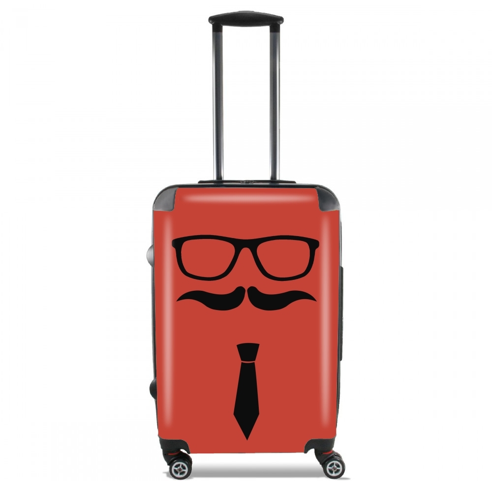  Hipster Face for Lightweight Hand Luggage Bag - Cabin Baggage