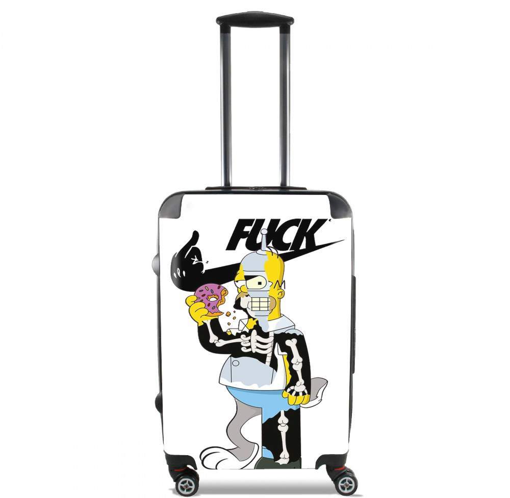  Home Simpson Parodie X Bender Bugs Bunny Zobmie donuts for Lightweight Hand Luggage Bag - Cabin Baggage