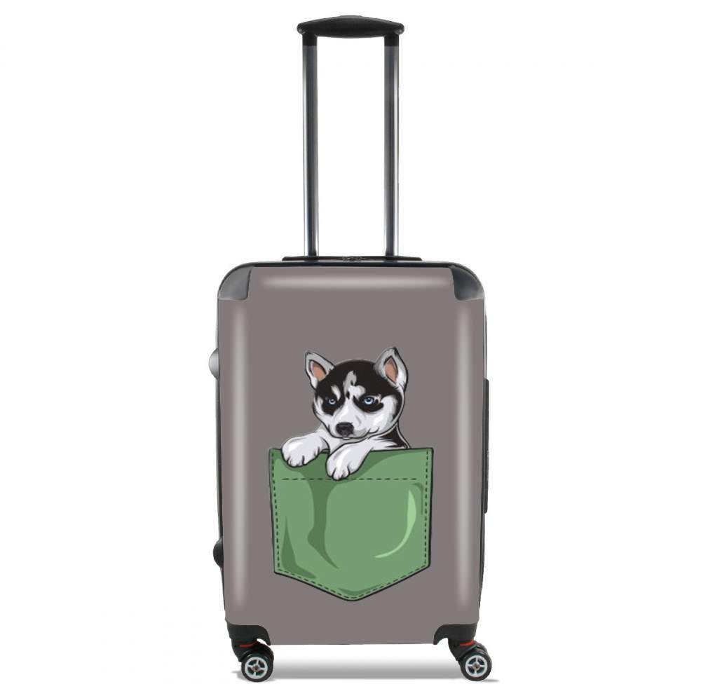  Husky Dog in the pocket for Lightweight Hand Luggage Bag - Cabin Baggage