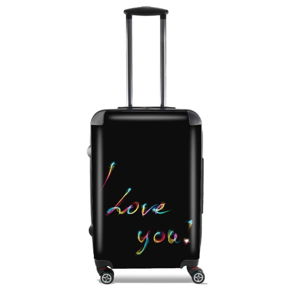  I love you - Rainbow Text for Lightweight Hand Luggage Bag - Cabin Baggage
