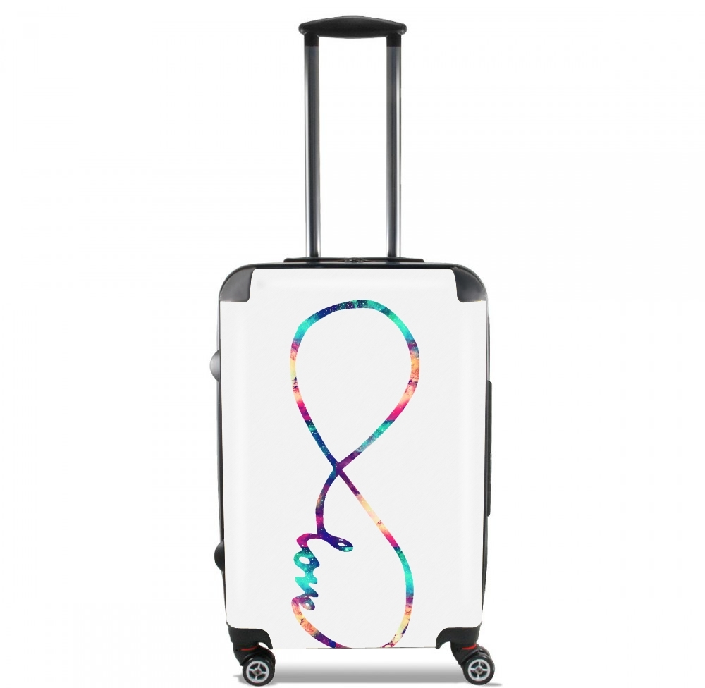  Infinity Love (White) for Lightweight Hand Luggage Bag - Cabin Baggage