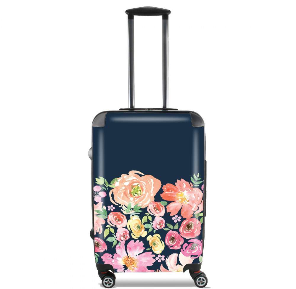  Initiale Flower for Lightweight Hand Luggage Bag - Cabin Baggage