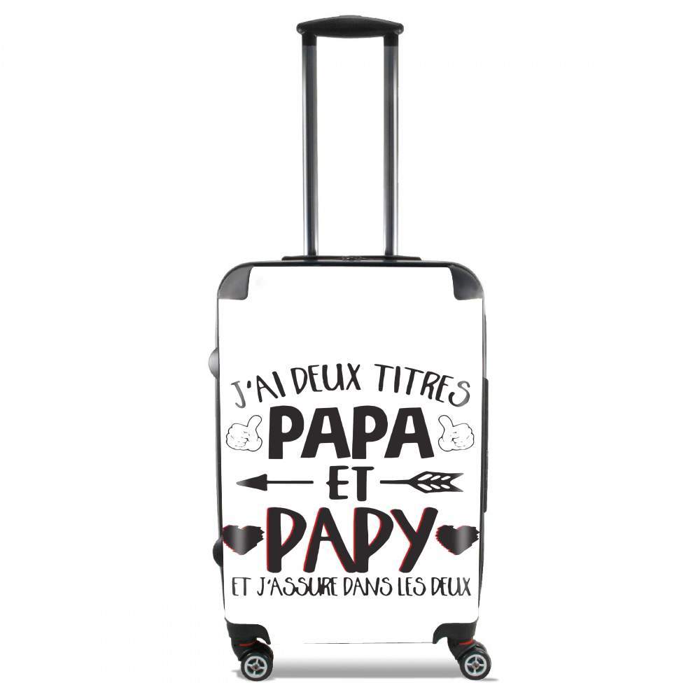  Jai deux titres Papa et Papy et jassure dans les deux for Lightweight Hand Luggage Bag - Cabin Baggage