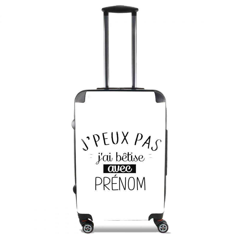  Je peux pas jai betise avec prenom personnalisable for Lightweight Hand Luggage Bag - Cabin Baggage
