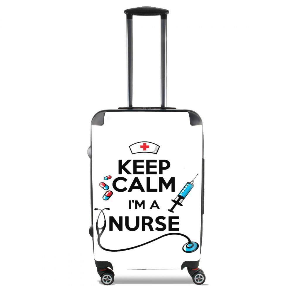  Keep calm I am a nurse for Lightweight Hand Luggage Bag - Cabin Baggage