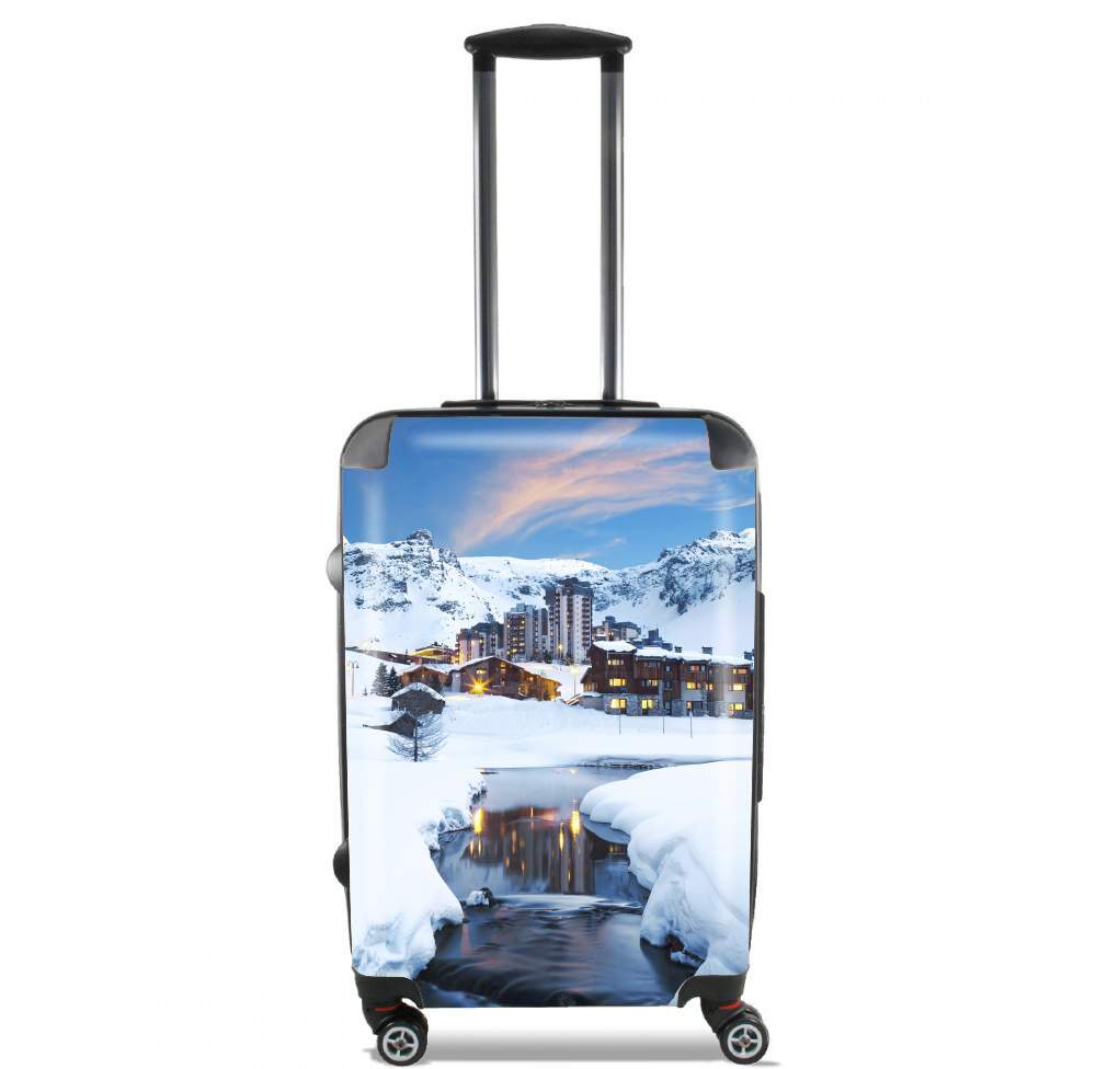  Llandscape and ski resort in french alpes tignes for Lightweight Hand Luggage Bag - Cabin Baggage