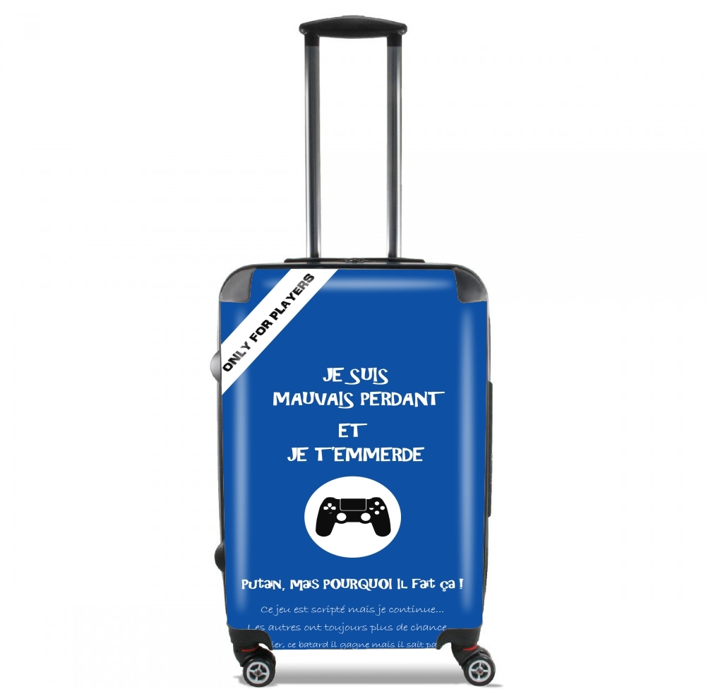  Mauvais perdant - Bleu Playstation for Lightweight Hand Luggage Bag - Cabin Baggage