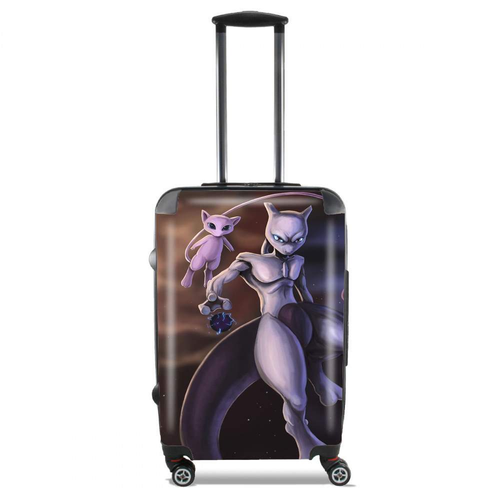  Mew And Mewtwo Fanart for Lightweight Hand Luggage Bag - Cabin Baggage