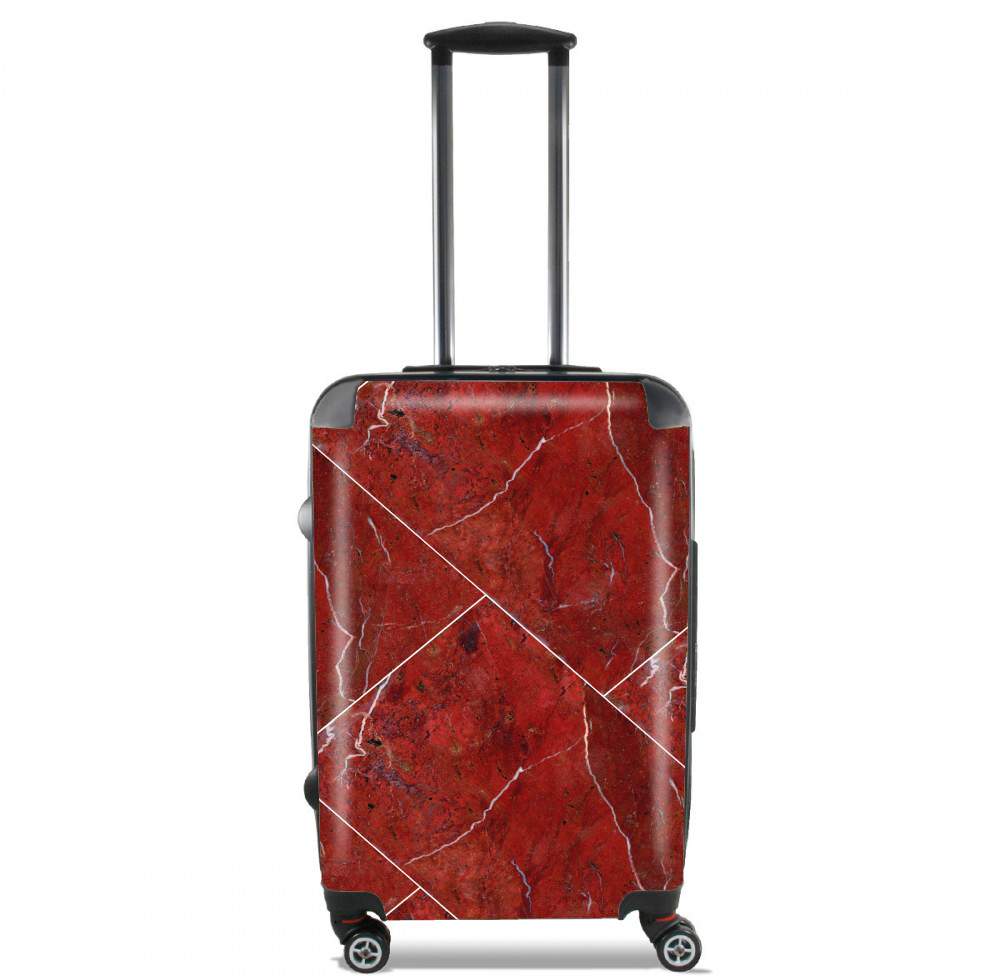 Minimal Marble Red for Lightweight Hand Luggage Bag - Cabin Baggage