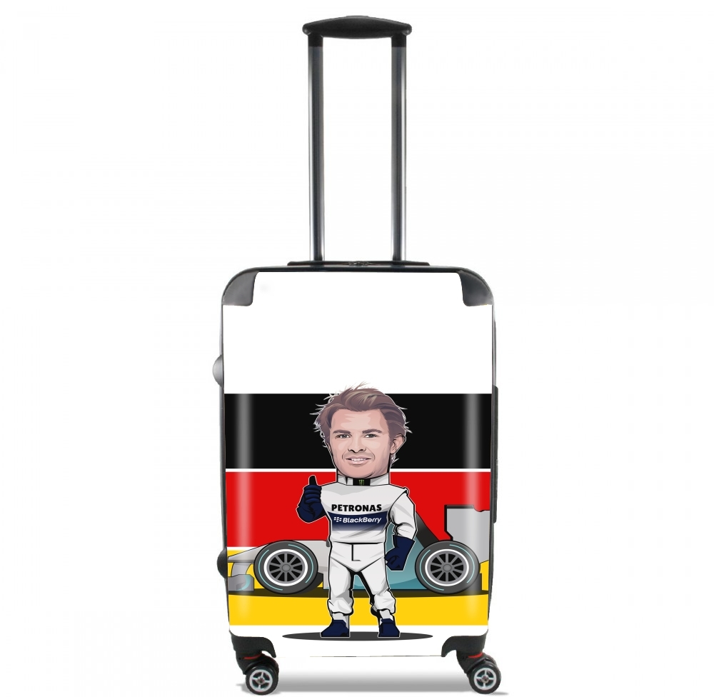  MiniRacers: Nico Rosberg - Mercedes Formula One Team for Lightweight Hand Luggage Bag - Cabin Baggage