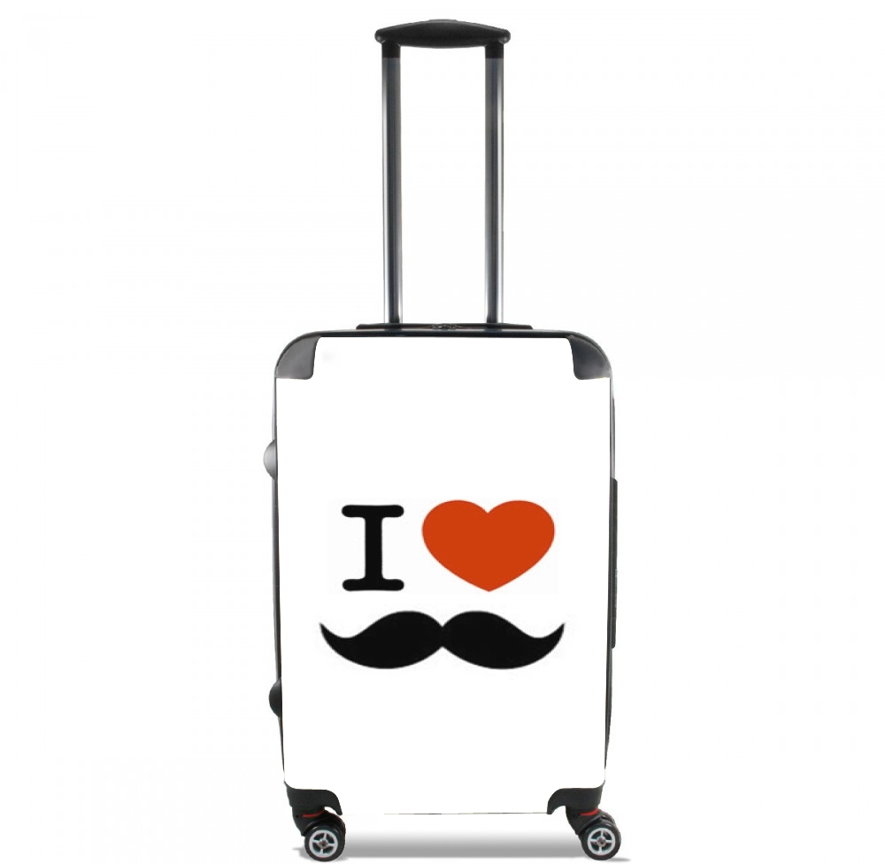  I love Moustache for Lightweight Hand Luggage Bag - Cabin Baggage