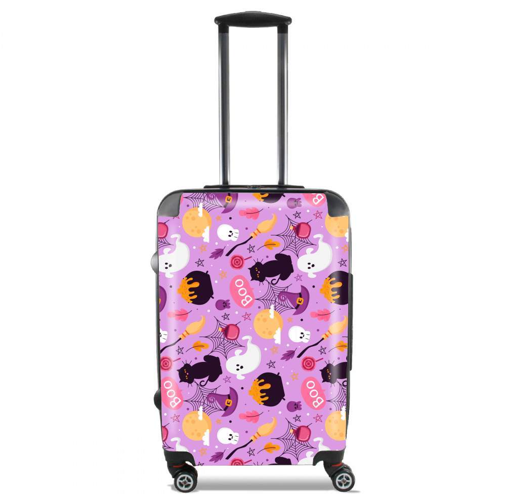  Pink Halloween Pattern for Lightweight Hand Luggage Bag - Cabin Baggage
