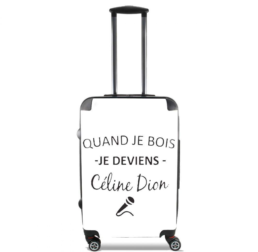  Quand je bois je deviens Celine Dion Prenom personnalisable for Lightweight Hand Luggage Bag - Cabin Baggage