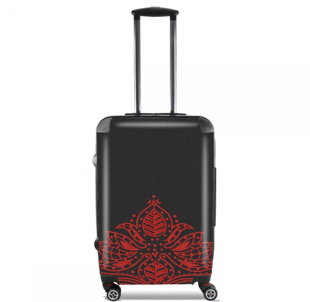  Red Glitter Flower for Lightweight Hand Luggage Bag - Cabin Baggage