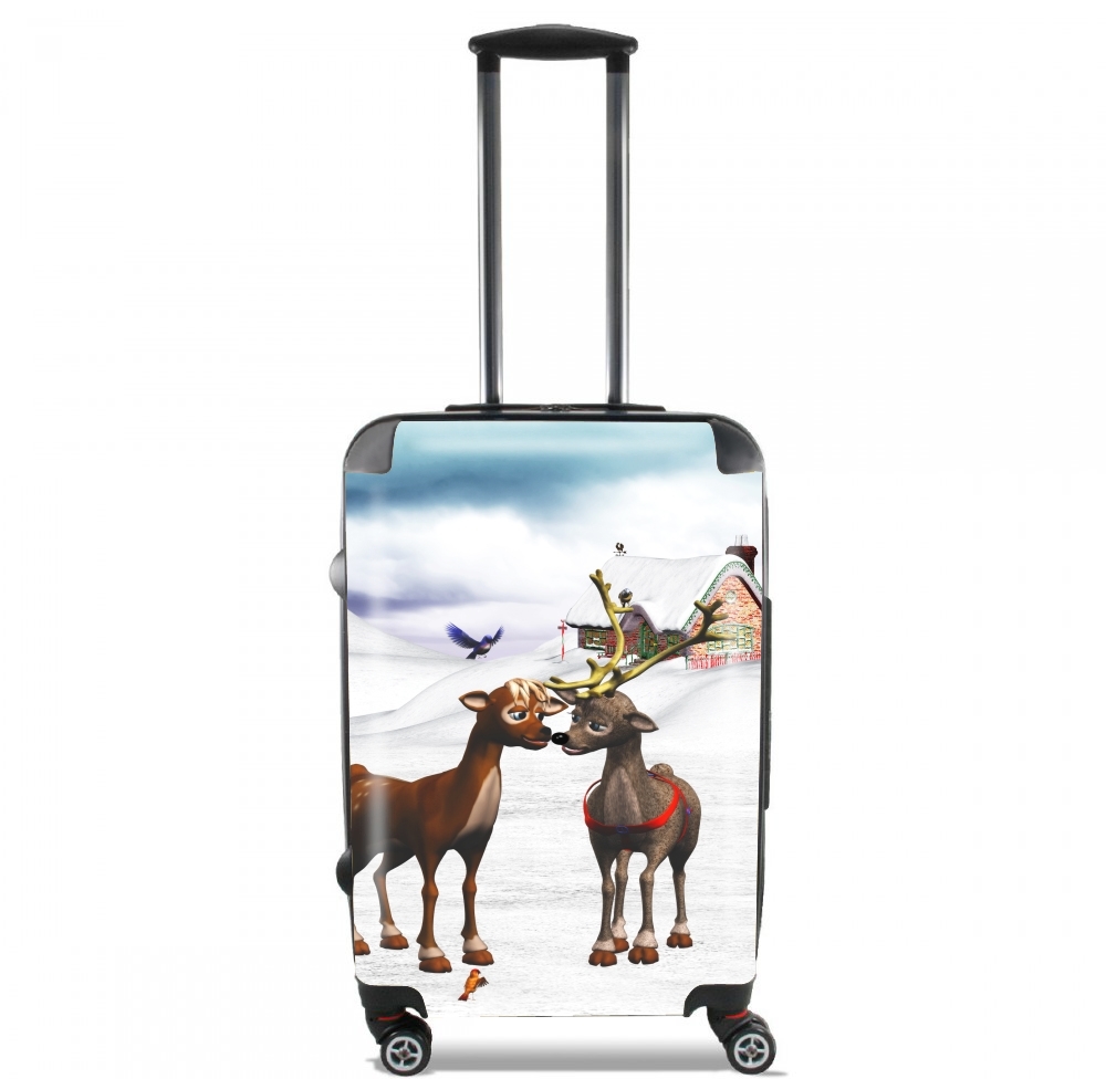  Reindeers Love for Lightweight Hand Luggage Bag - Cabin Baggage
